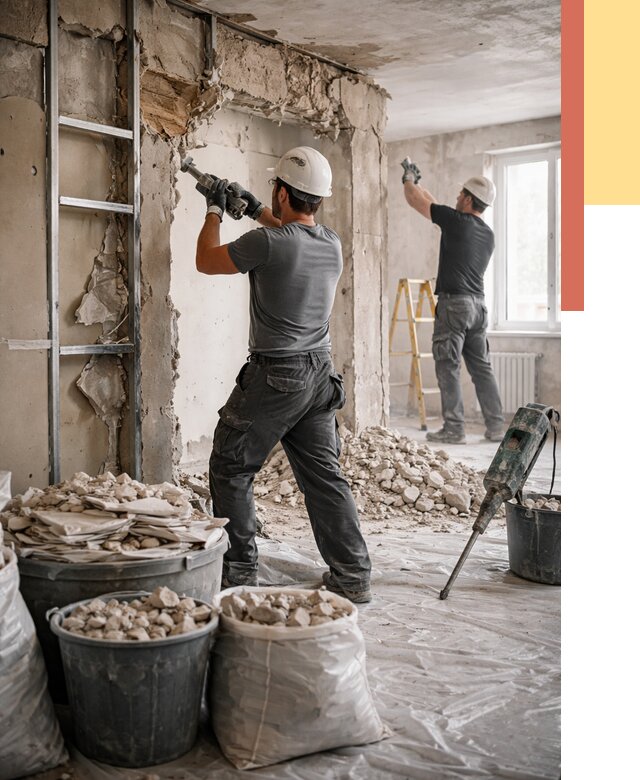 Демонтажные работы в ессентуках от 2753 руб. — услуги и цена под ключ | ОТДЕЛОЧНИК-Ссн