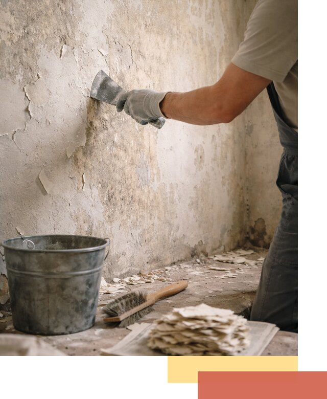 Удаление старой краски со стен в ессентуках качественно и быстро