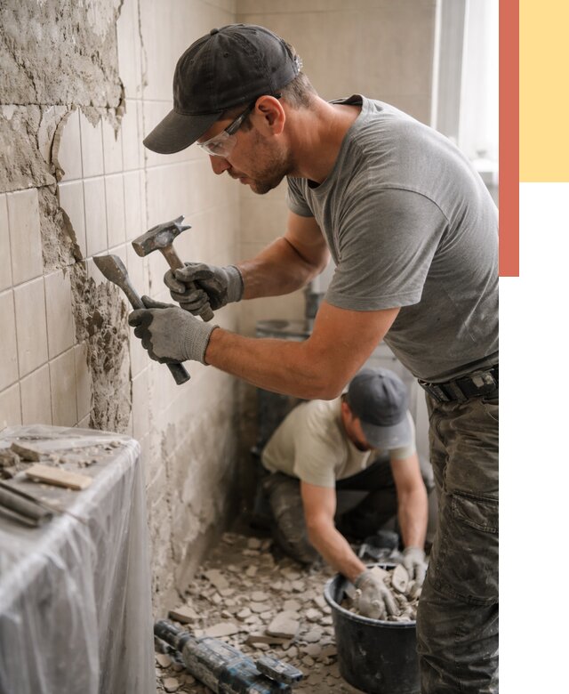 Демонтаж плитки со стен в ессентуках от 867 руб. — быстро и недорого | ОТДЕЛОЧНИК-Ссн