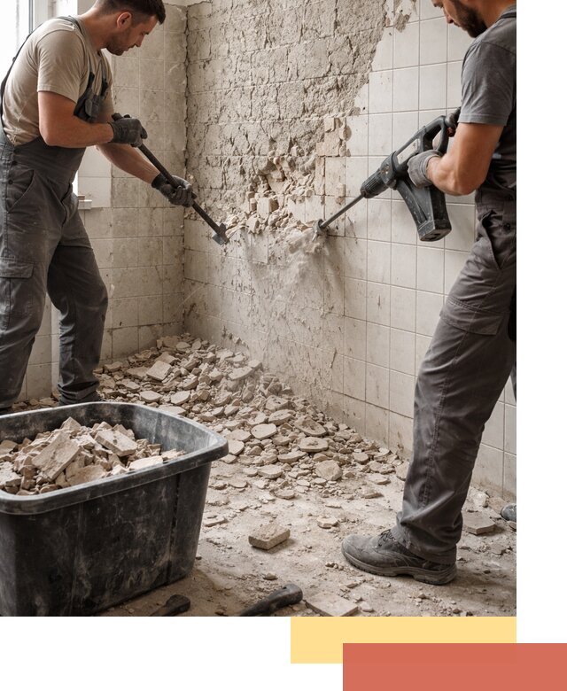 Демонтаж плитки со стен в ессентуках быстро и аккуратно