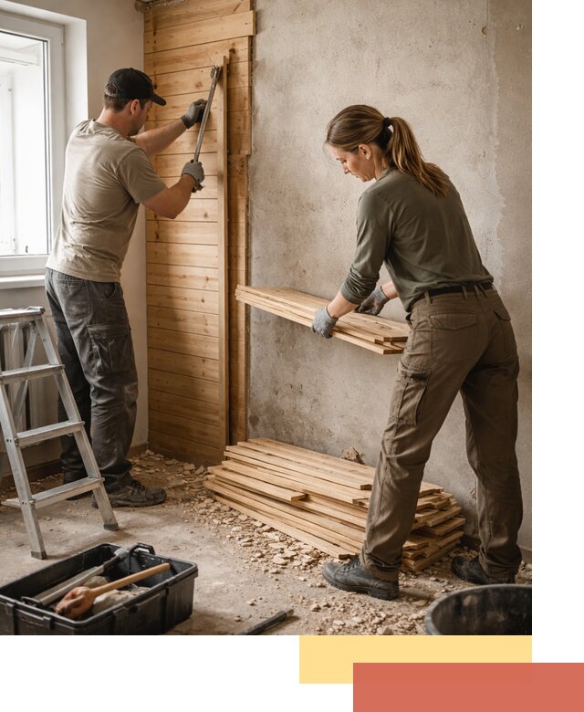 Демонтаж вагонки со стен в ессентуках — профессиональный демонтаж