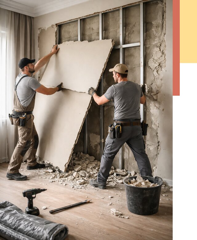 Демонтаж гипсокартона со стен в ессентуках от 357 руб. — услуги демонтажа | ОТДЕЛОЧНИК-Ссн