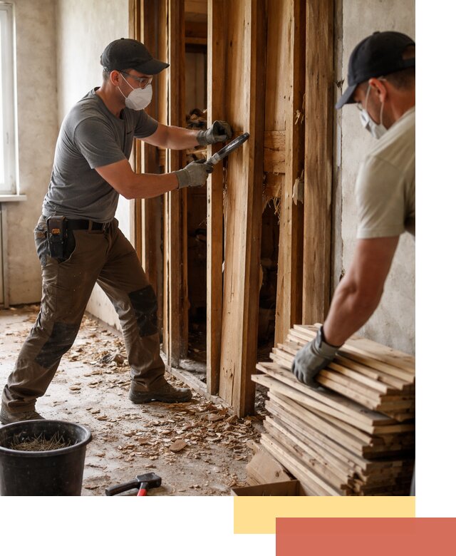 Демонтаж деревянных перегородок в ессентуках быстро и аккуратно