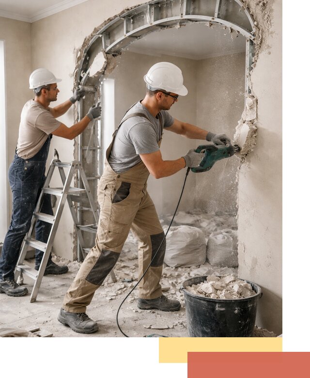 Демонтаж гипсокартонной арки в ессентуках быстро и аккуратно