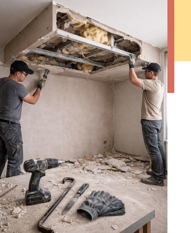 Демонтаж короба из гипсокартона в ессентуках от 1550 руб. — быстро и недорого | ОТДЕЛОЧНИК-Ссн