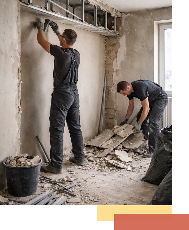 Демонтаж короба из гипсокартона в ессентуках быстро и аккуратно