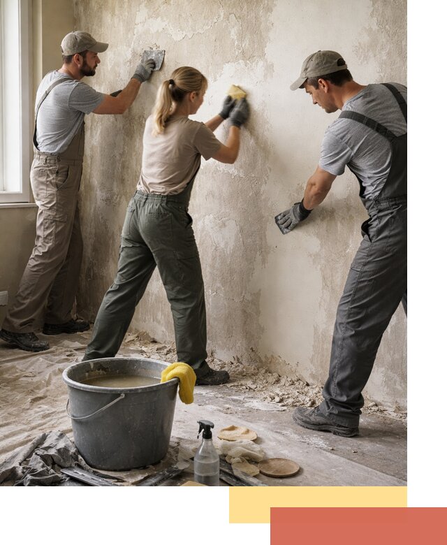 Очистка стен от клея и грунтовки в ессентуках качественно и быстро