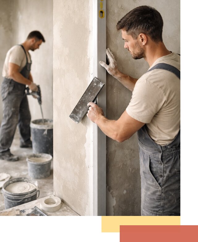 Выведение углов стен в ессентуках: монтаж и оштукатуривание