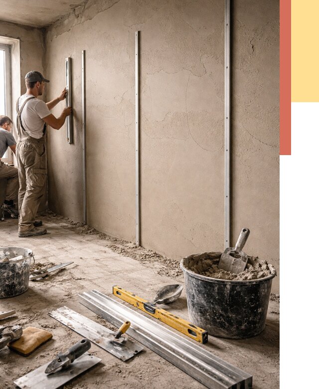 Штукатурка стен по маякам в ессентуках от 5608 руб./м² — выравнивание под ключ | ОТДЕЛОЧНИК-Ссн