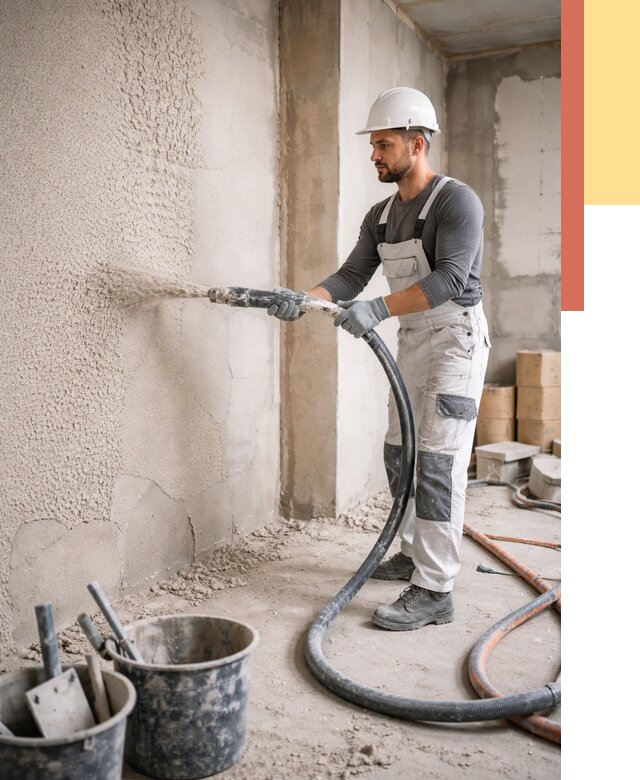 Машинная штукатурка стен в ессентуках под ключ от 6628 руб./м2 | ОТДЕЛОЧНИК-Ссн