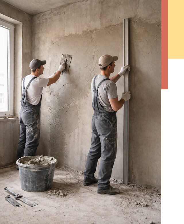 Штукатурка бетонных стен в ессентуках от 4589 руб/м² — качественно и быстро | ОТДЕЛОЧНИК-Ссн