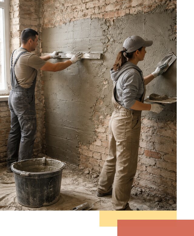 Штукатурка кирпичных стен в ессентуках — качественно и надежно