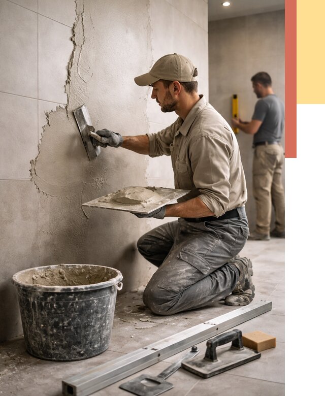 Штукатурка стен в ванной в ессентуках от 4589 руб./м² — выравнивание под ключ | ОТДЕЛОЧНИК-Ссн