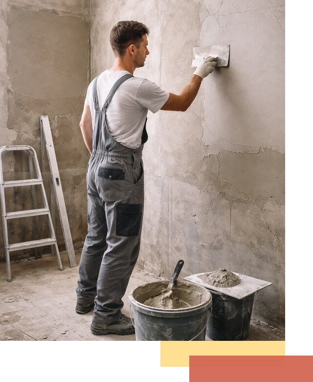 Штукатурка стен в ванной под ключ в ессентуках