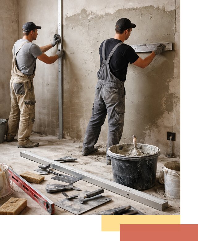 Профессиональная штукатурка стен под плитку в ессентуках