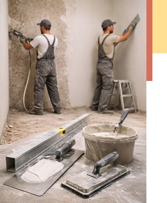 Штукатурка стен под обои в ессентуках от 4589 руб./м2 — выравнивание под обои | ОТДЕЛОЧНИК-Ссн