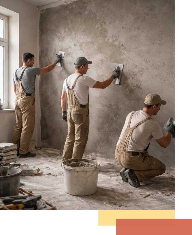 Декоративная штукатурка под бетон в ессентуках для стен и потолков