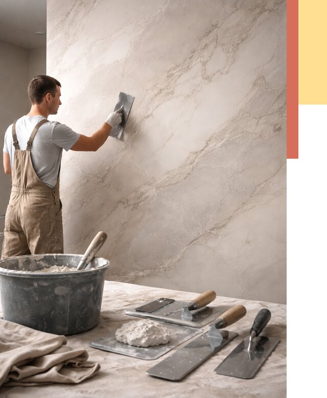 Декоративная штукатурка под мрамор в ессентуках от 2855 руб./м² — быстро и недорого | ОТДЕЛОЧНИК-Ссн