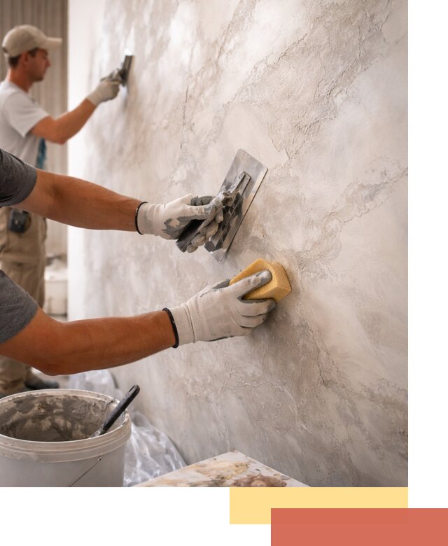 Декоративная штукатурка под мрамор в ессентуках для стен и потолков