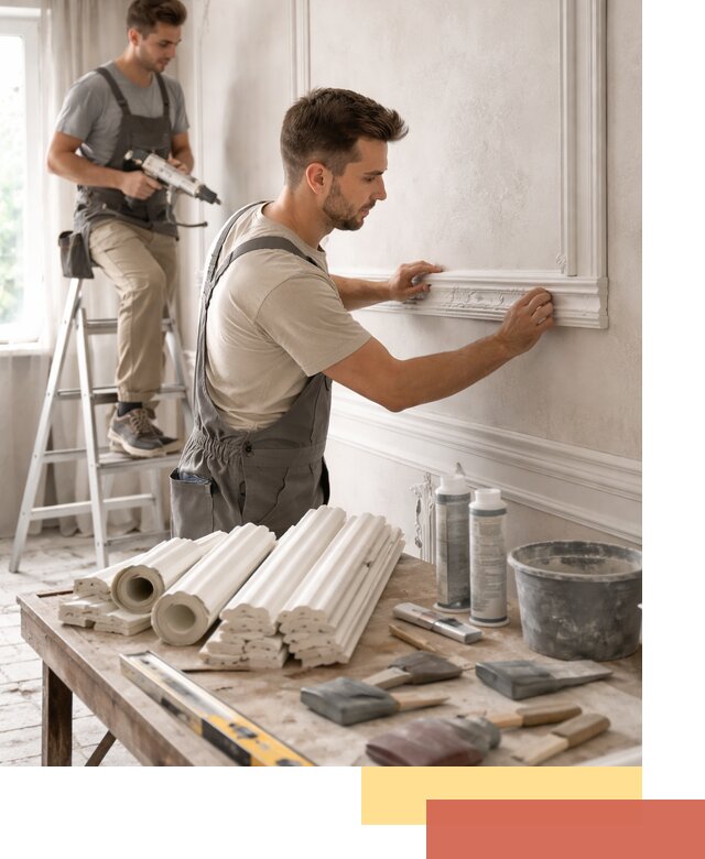 Монтаж лепнины на стены в ессентуках профессионально и качественно