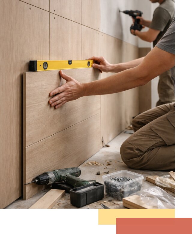 Профессиональный монтаж МДФ панелей на стены в ессентуках