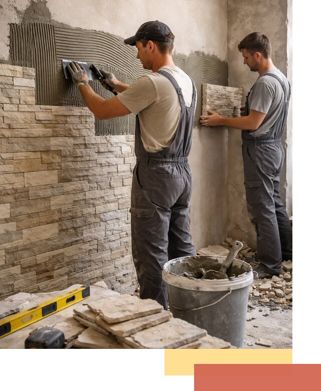 Монтаж искусственного камня в ессентуках — облицовка стен и фасадов