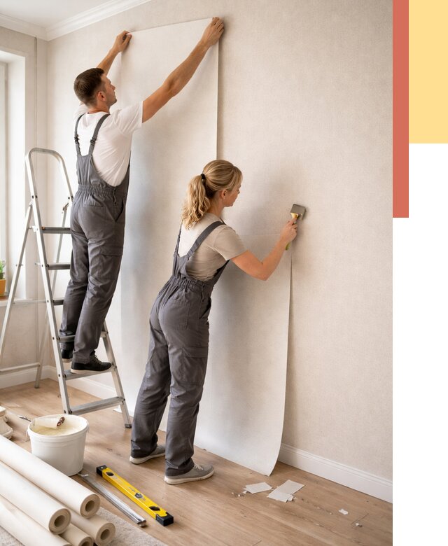 Поклейка флизелиновых обоев в ессентуках от 6118 руб. | Быстро и недорого — ОТДЕЛОЧНИК-Ссн