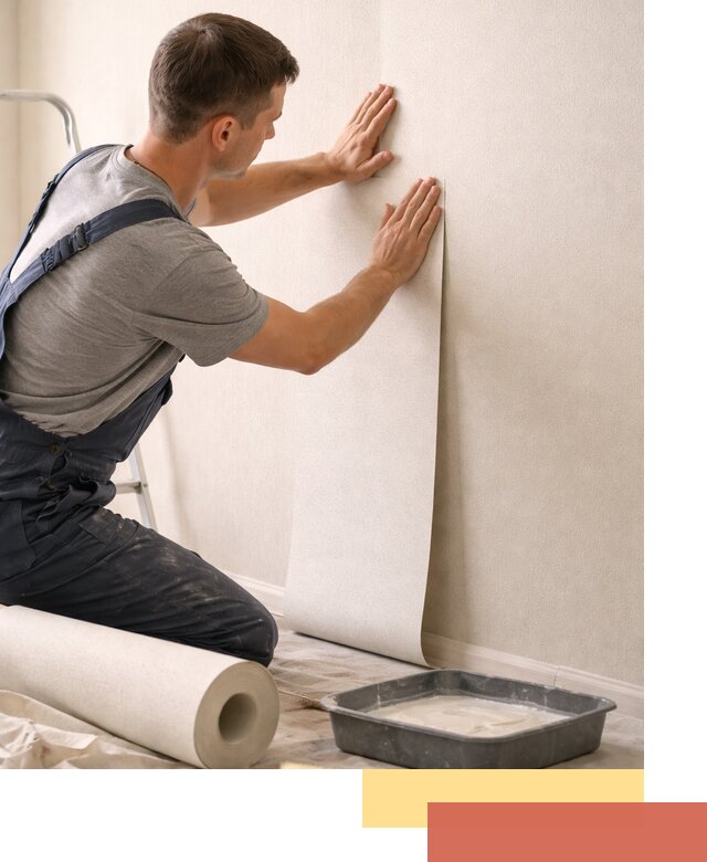 Поклейка флизелиновых обоев в ессентуках качественно и быстро