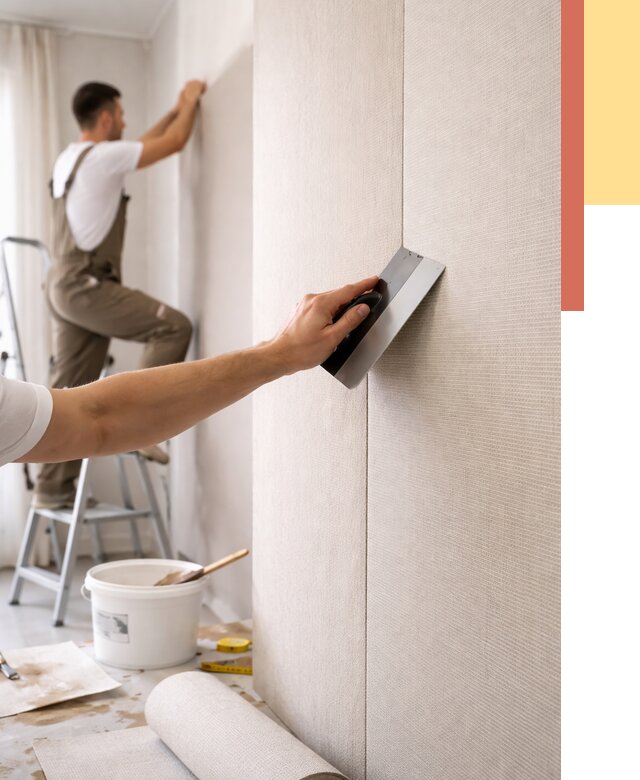 Поклейка текстильных обоев в ессентуках от 4589 руб. под ключ | ОТДЕЛОЧНИК-Ссн