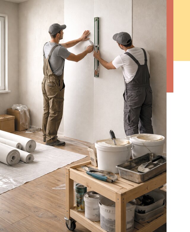 Поклейка стеклообоев в ессентуках от 6628 руб. за м2 — быстро и недорого | ОТДЕЛОЧНИК-Ссн