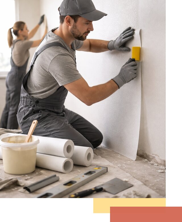 Поклейка стеклообоев профессионально в ессентуках