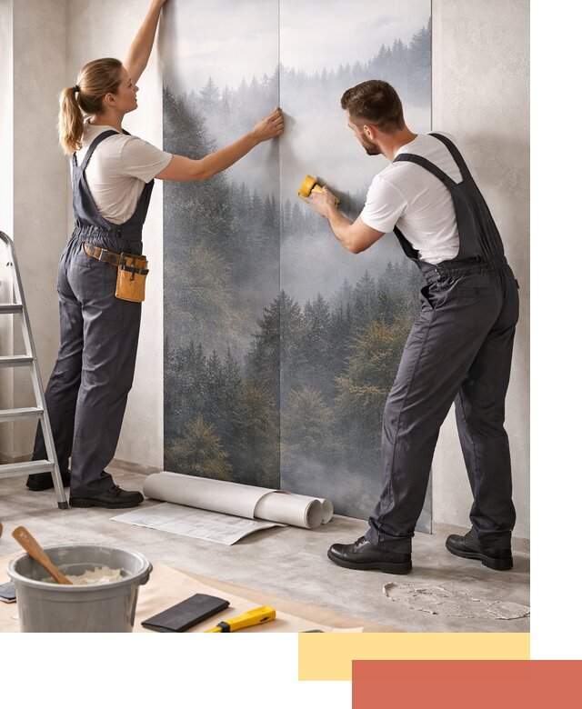 Поклейка фотообоев профессионально в ессентуках под ключ