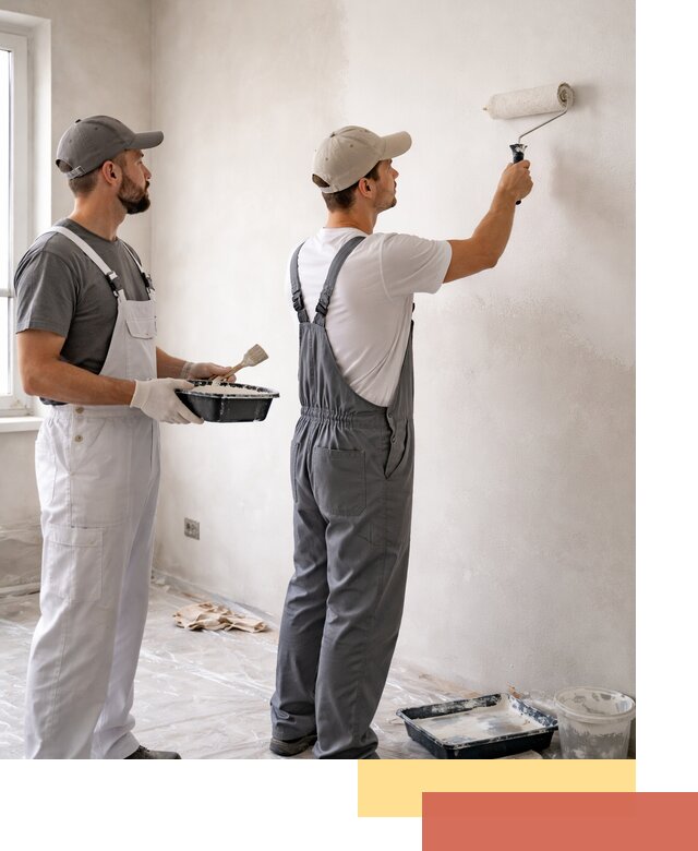 Покраска стен водоэмульсионной краской в ессентуках