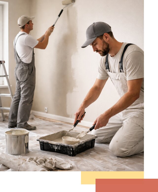 Покраска стен в квартире в ессентуках — профессионально и аккуратно