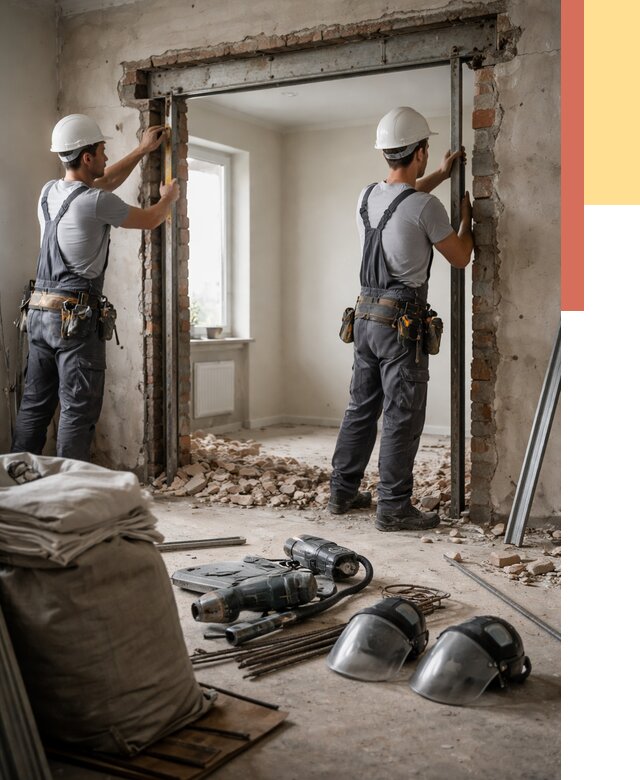 Расширение дверного проема в ессентуках от 12746 руб. под ключ | ОТДЕЛОЧНИК-Ссн