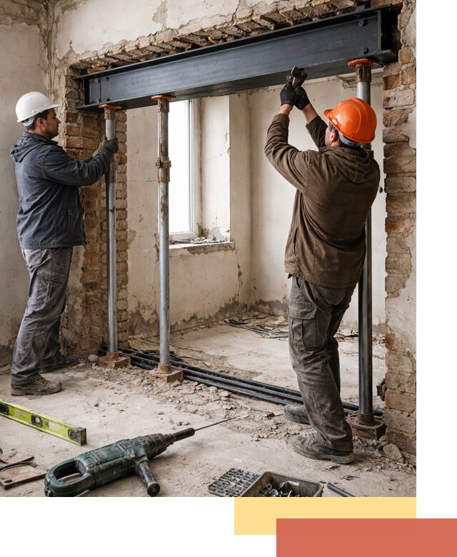 Усиление проема в стене в ессентуках для расширения и безопасности