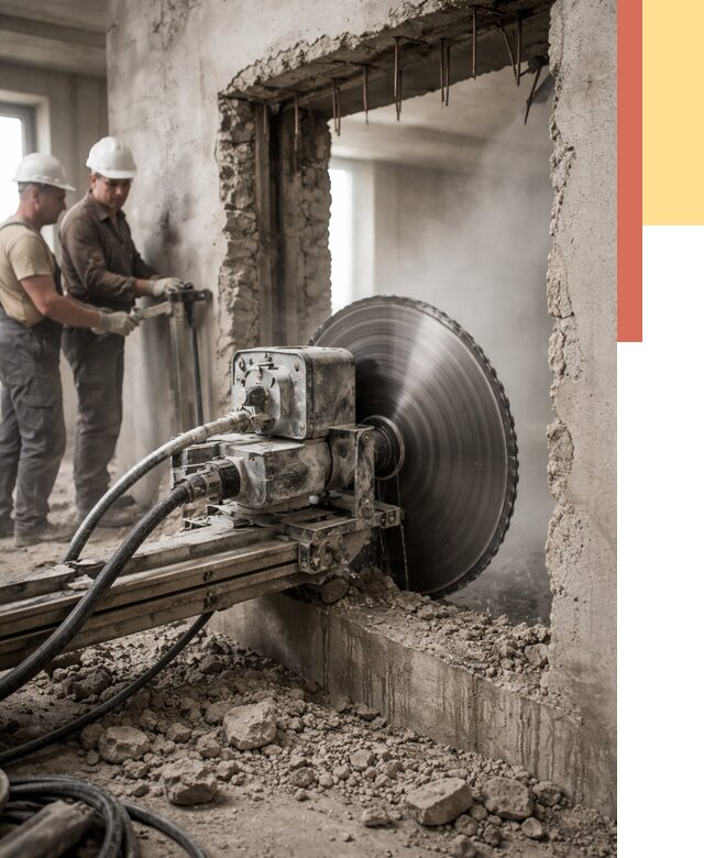 Алмазная резка проемов в ессентуках от 4589 руб. быстро и недорого | ОТДЕЛОЧНИК-Ссн