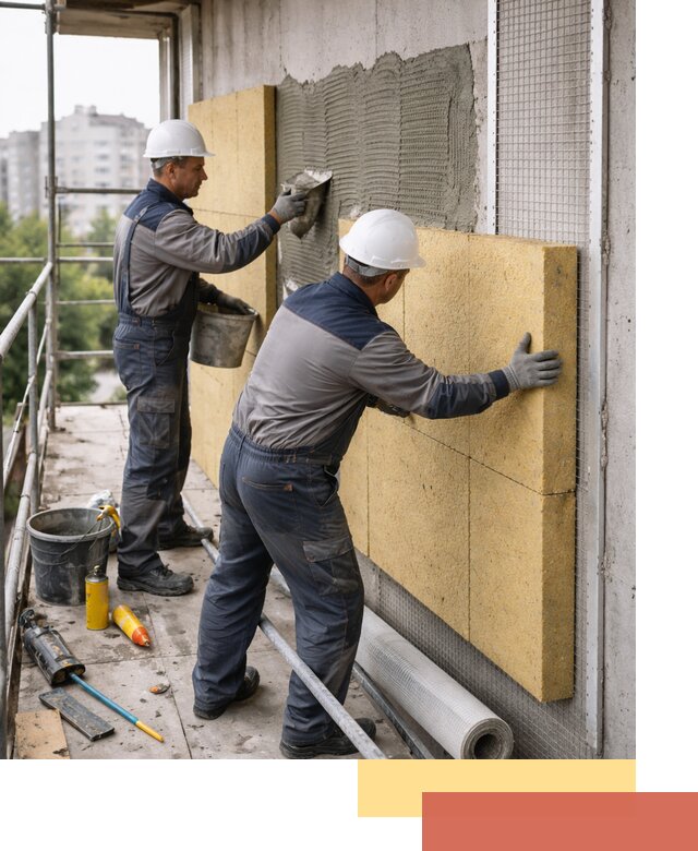 Утепление стен зданий и домов в ессентуках качественно и надежно