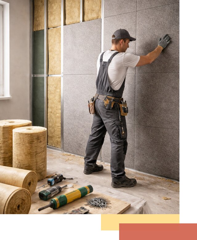 Профессиональная шумоизоляция стен в ессентуках для квартиры и офиса