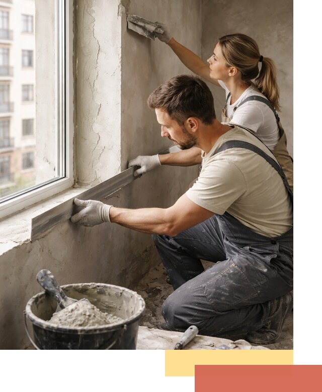 Штукатурка откосов дверей и окон профессионально в ессентуках