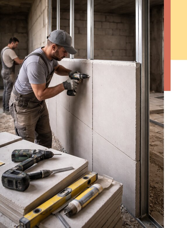 Кладка влагостойких перегородок ПГП в ессентуках от 1224 руб. под ключ | ОТДЕЛОЧНИК-Ссн