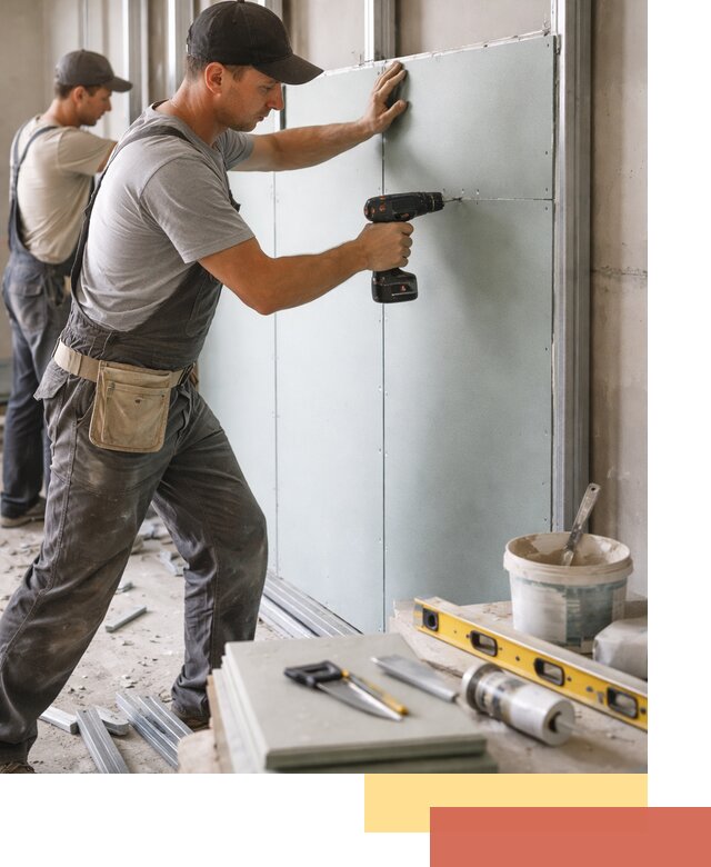 Кладка влагостойких перегородок ПГП в ессентуках