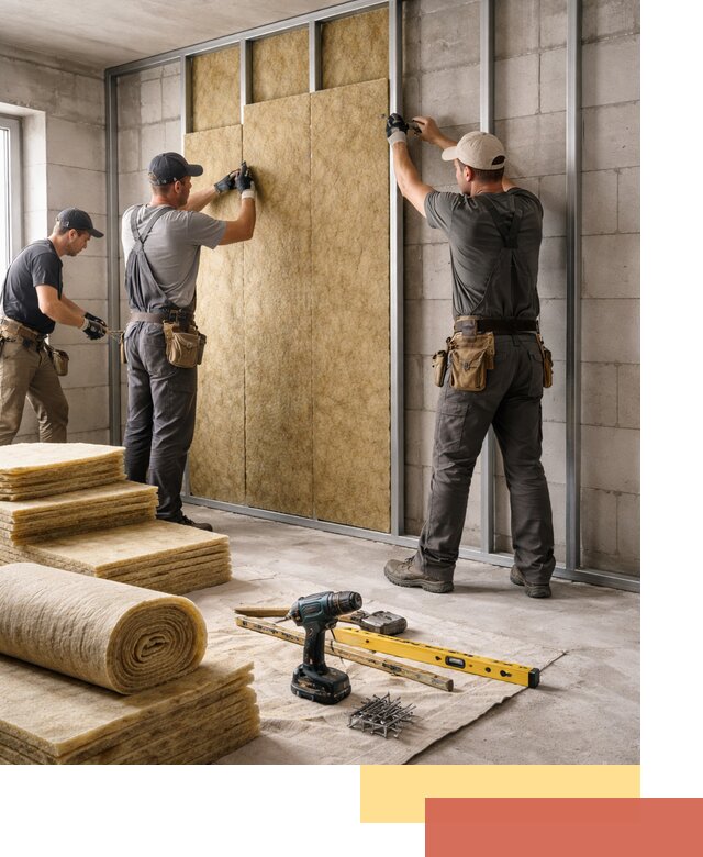 Шумоизоляция перегородок из блоков в ессентуках — монтаж и защита шумоизоляцией