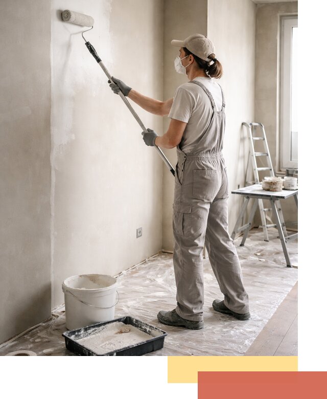 Покраска перегородок из гипсокартона в ессентуках качественно и недорого