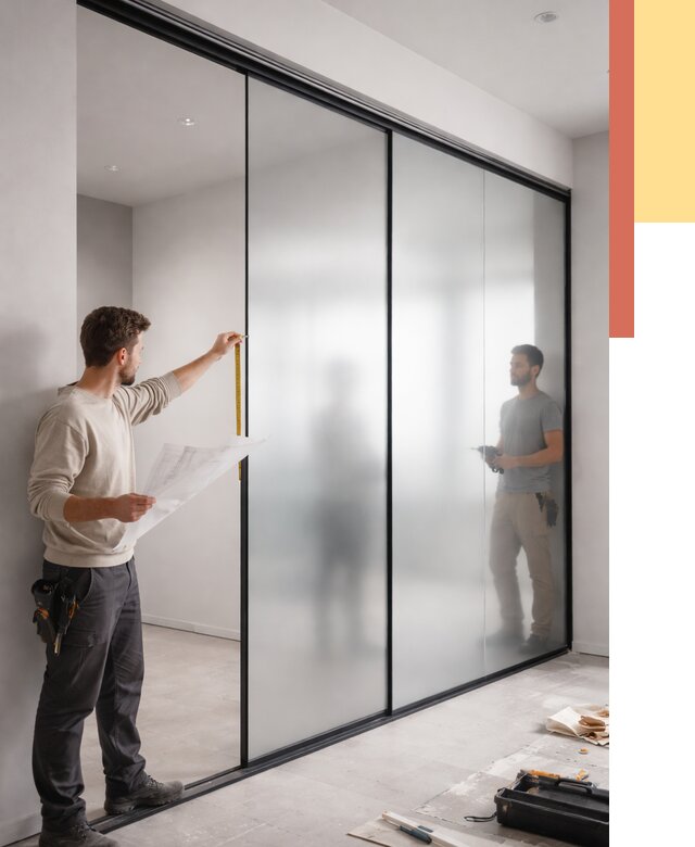 Матовые стеклянные перегородки в ессентуках от 8667 руб. — монтаж и установка | ОТДЕЛОЧНИК-Ссн