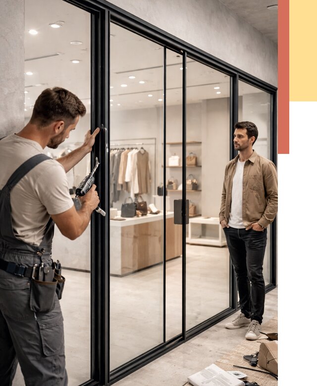 Стеклянные перегородки для магазинов в ессентуках от 8362 руб. под ключ | ОТДЕЛОЧНИК-Ссн