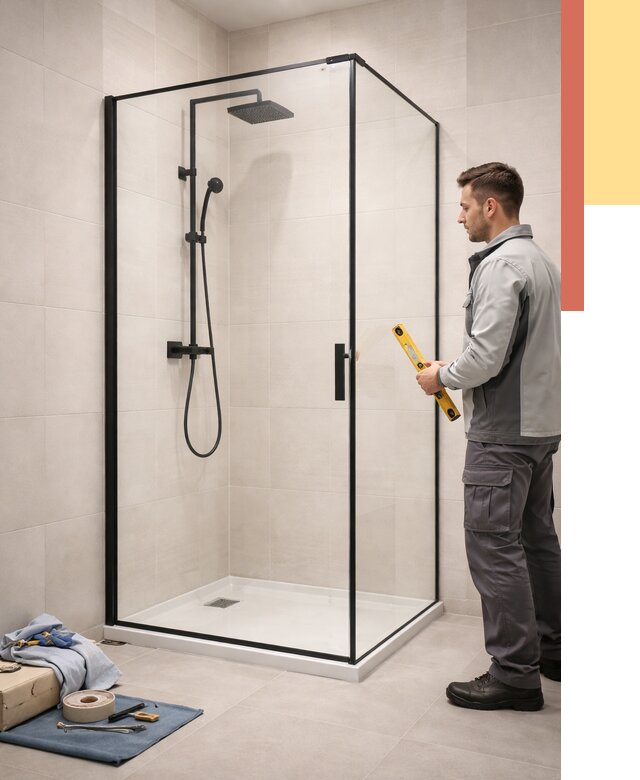 Стеклянные перегородки для душа в ессентуках от 12746 руб. | Монтаж под ключ — ОТДЕЛОЧНИК-Ссн