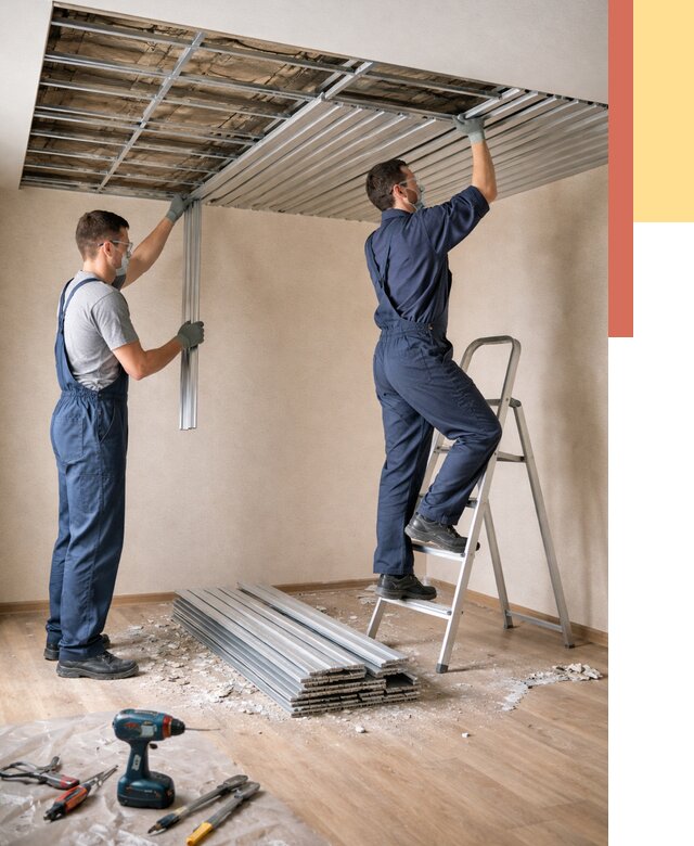 Демонтаж реечного потолка в ессентуках от 4589 руб. быстро и недорого | ОТДЕЛОЧНИК-Ссн