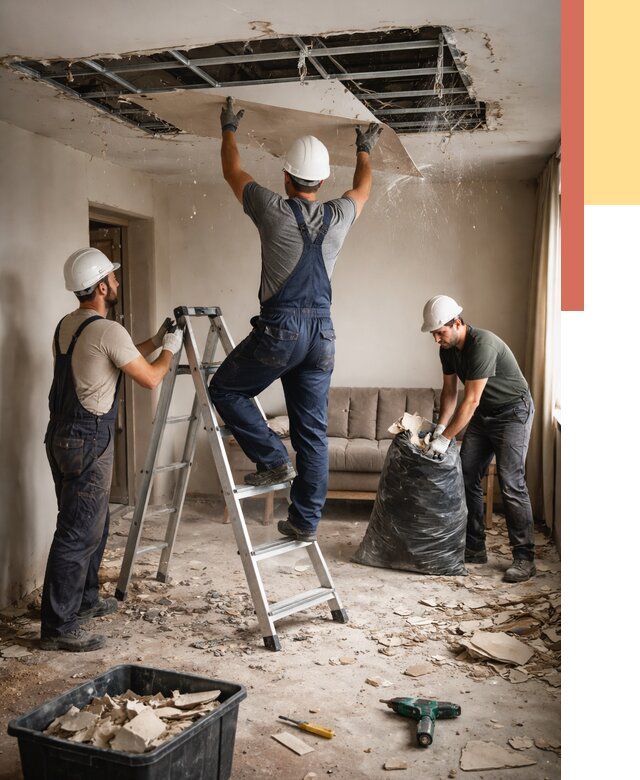 Демонтаж гипсокартонного потолка в ессентуках от 428 руб. за м2 — ОТДЕЛОЧНИК-Ссн