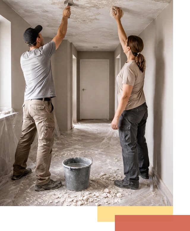 Удаление побелки с потолка в ессентуках — быстро и аккуратно